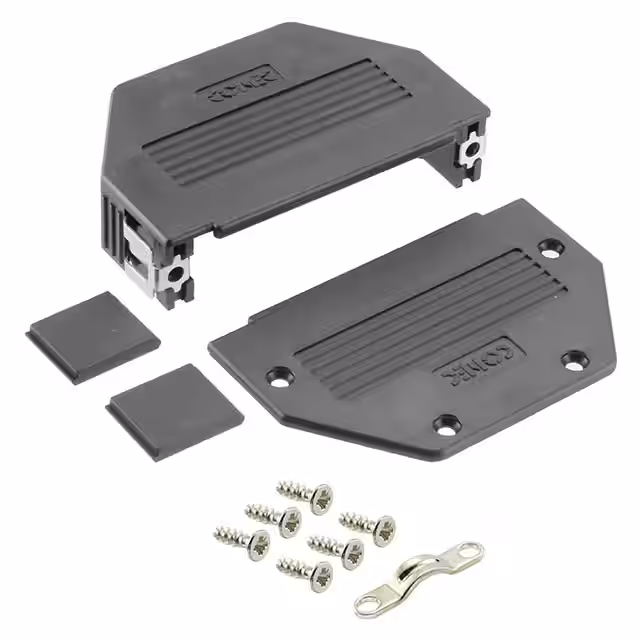 16-001830E Conec  Capots de connecteurs D-Sub en forme de D